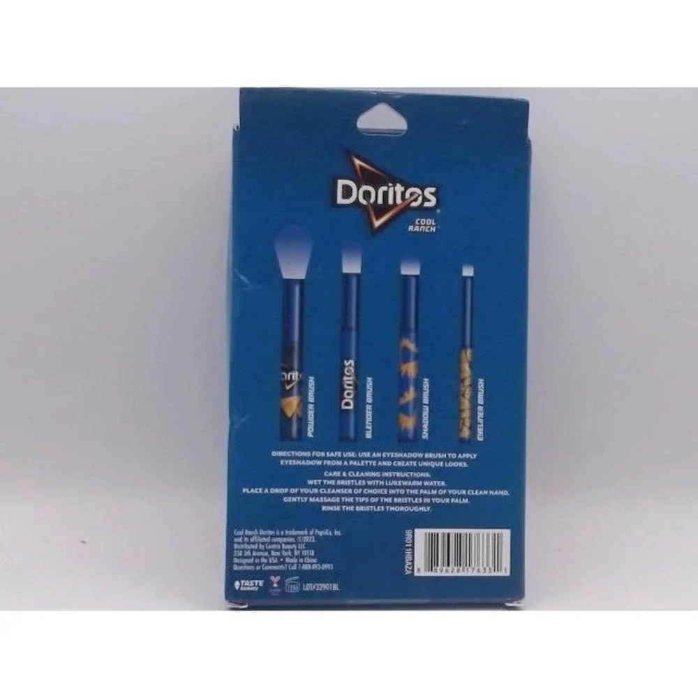 Doritos 4 piece Cosmetic Brush Set, BRAND NEW IN BOX